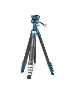 Benro CyanBird Carbon Tripod w/ FS20PRO Head, 60 Inch Max Height, Flat Legs, 9.92 lb Load, 90° Tilt