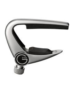 G7th Newport Partial 5-String Guitar Capo, Drop-D Style Tuning, Flip Lever, Silver, G7NPP5-U