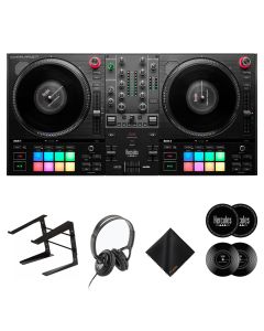 Hercules DJControl Inpulse T7 DJ Controller (Black) w/ Slip Mats, On-Stage Headphones & More