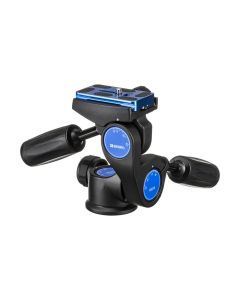 Benro HD2A 3-Way Pan Head for Precise Positioning, 17 lb Max Payload, Arca-Swiss, Ergonomic Handles