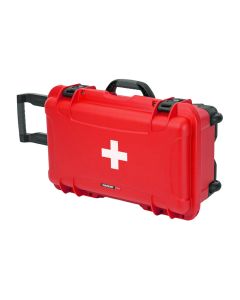 Nanuk 935 Empty Hard Case with First Aid Logo, Lightweight NK-7 Polypropylene Resin, Red