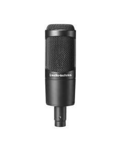 Audio-Technica Cardioid Condenser Microphone, Shock Mount Inhibits Vibration Noise, AT2035, Black