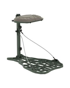 Novix Helo Hang On Treestand, All-Cast Aluminum Platform with Included VersaStraps™, OD Green