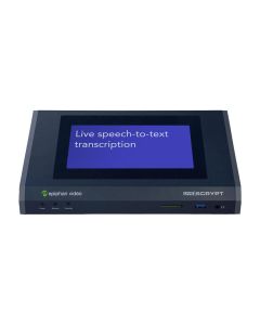 Epiphan LiveScrypt Real-Time Transcription, 7 inch LCD Touchscreen, HDMI/SDI Inputs, XLR/RCA Audio