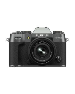 Fujifilm X-T50 40.2MP Mirrorless Camera with XC 15-45mm f/3.5-5.6 OIS PZ Lens, Charcoal Silver