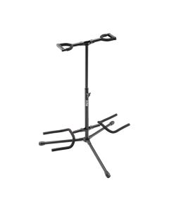 On-Stage Deluxe Folding Double Guitar Stand, Tripod Base, Height Adjusts 19 to 33-Inch, GS7221BD