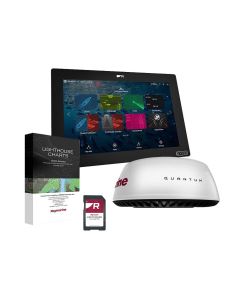 Raymarine Axiom+ 12 RV Chartplotter/Fishfinder w/ Quantum Q24C Radar Bundle, With ClearCruise