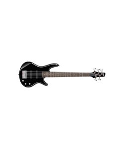 Ibanez GIO Mikro 5-String Bass Guitar, Maple Neck, B15 Bridge, J Pickups, Chrome Hardware, Black