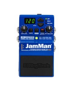 DigiTech JamMan Solo HD Stereo Looper/Recorder Pedal, USB, Auto Record, JamSync Synchronization, Blue