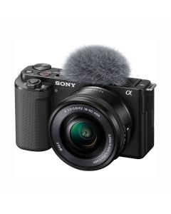 Sony Alpha ZV-E10 APS-C Interchangeable Lens Vlog Camera with 16-50mm Zoom Lens, 24MP, 4K/30p, Black