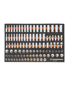 Gearwrench 104-Piece 3/8-Inch Drive Master Metric Socket Set in Foam Storage Tray, Chrome Finish