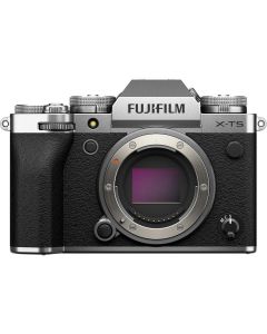 Fujifilm X-T5 40MP Mirrorless Camera, Body Only, 2K Video, 7-Stop IBIS, 20fps E-Shutter, Silver