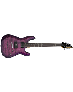 Schecter 445 C-6 Plus 6-String Solid-Body Electric Guitar, Electric Magenta