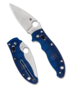 Spyderco C101PDBL2 Manix 2 Dark Blue Lightweight Cpm S110V Plainedge