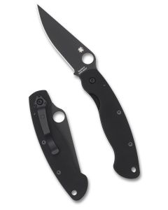 Spyderco C36GPBK Military Model Black G-10 Black Blade Plainedge